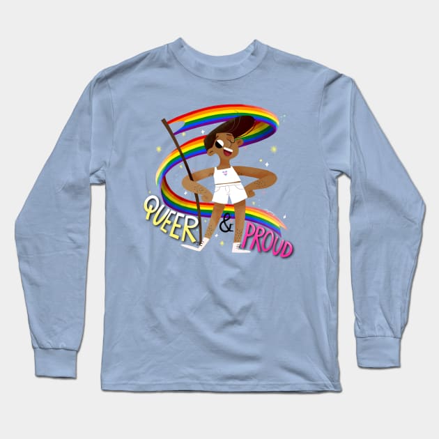 Queer & Proud - Trans Heart Long Sleeve T-Shirt by Gummy Illustrations